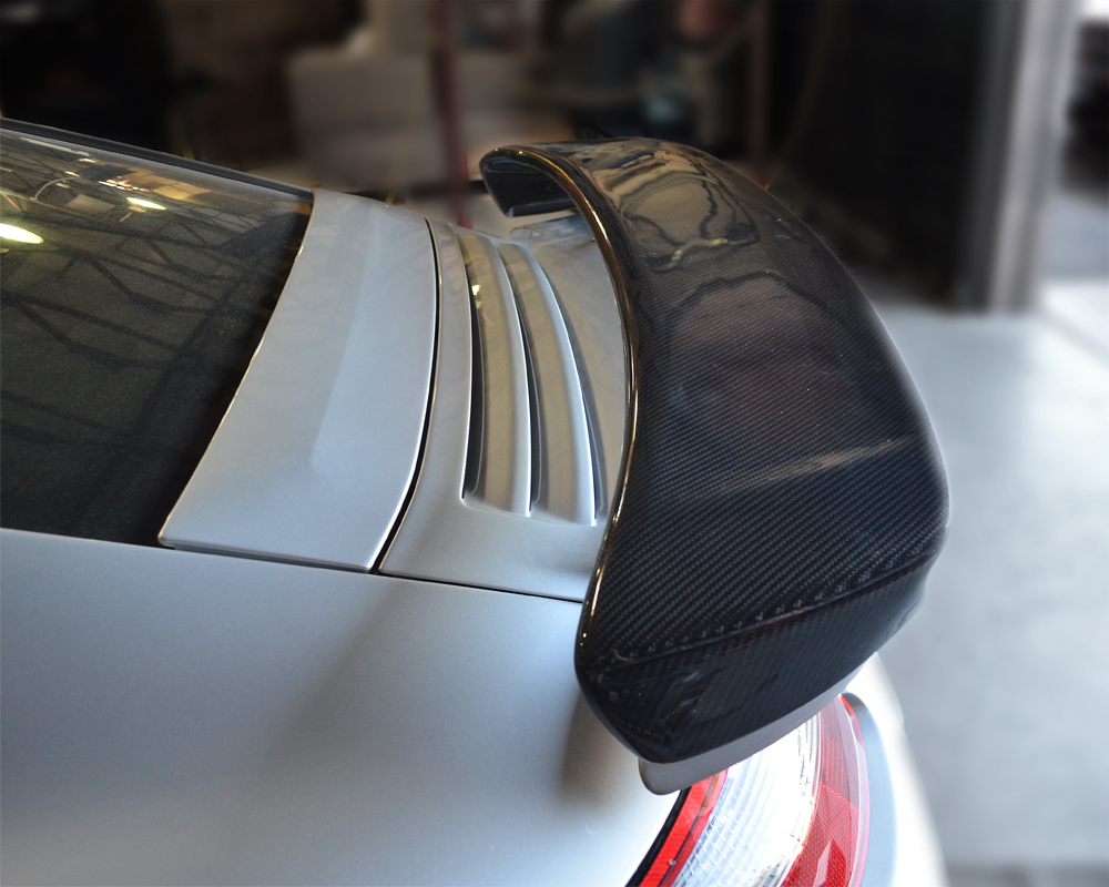AGENCY POWER CARBON FIBER TYPE II ADD-ON REAR WING PORSCHE 997 TT 07-12 - 3