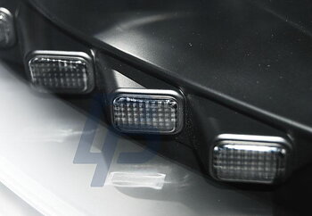 HEADLIGHTS VW T5 2010-2015-  BLACK TRU DRL