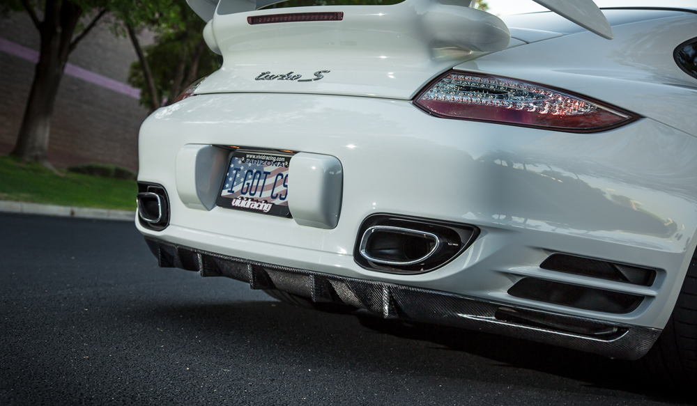 AGENCY POWER CARBON FIBER STRAKE DIFFUSER PORSCHE 997 TURBO 07-12