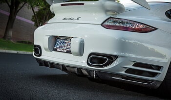 AGENCY POWER CARBON FIBER STRAKE DIFFUSER PORSCHE 997 TURBO 07-12