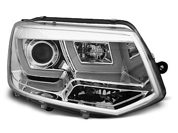 HEADLIGHTS VW T5 2010-2015  U-TYPE CHROME