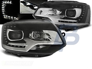 HEADLIGHTS VW T5 2010-15  TRU DRL XENON LOOK