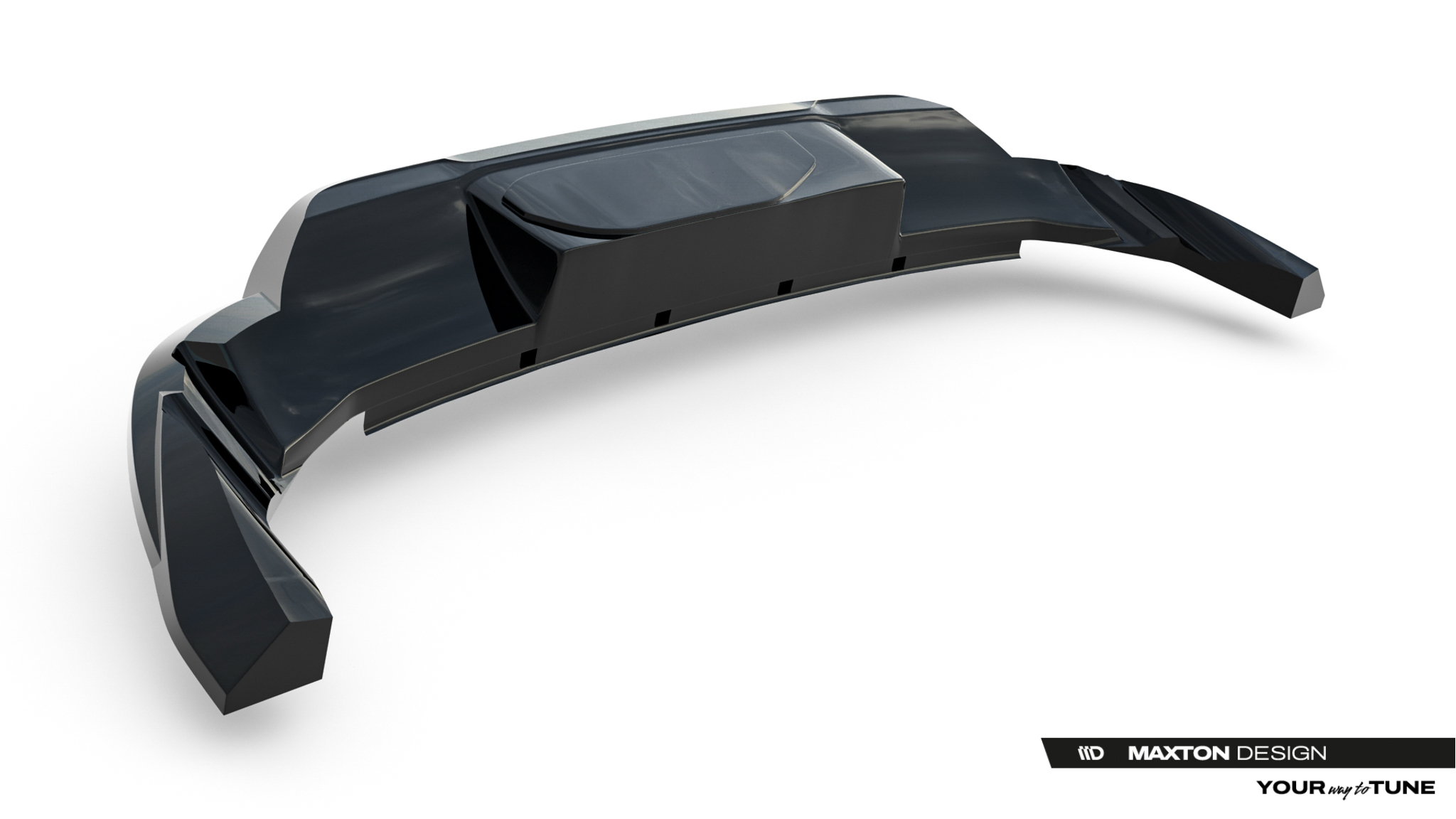 REAR SPLITTER (WITH VERTICAL BARS) SUITABLE FOR PORSCHE MACAN EV MK1 – MAXTON DESIGN - 8