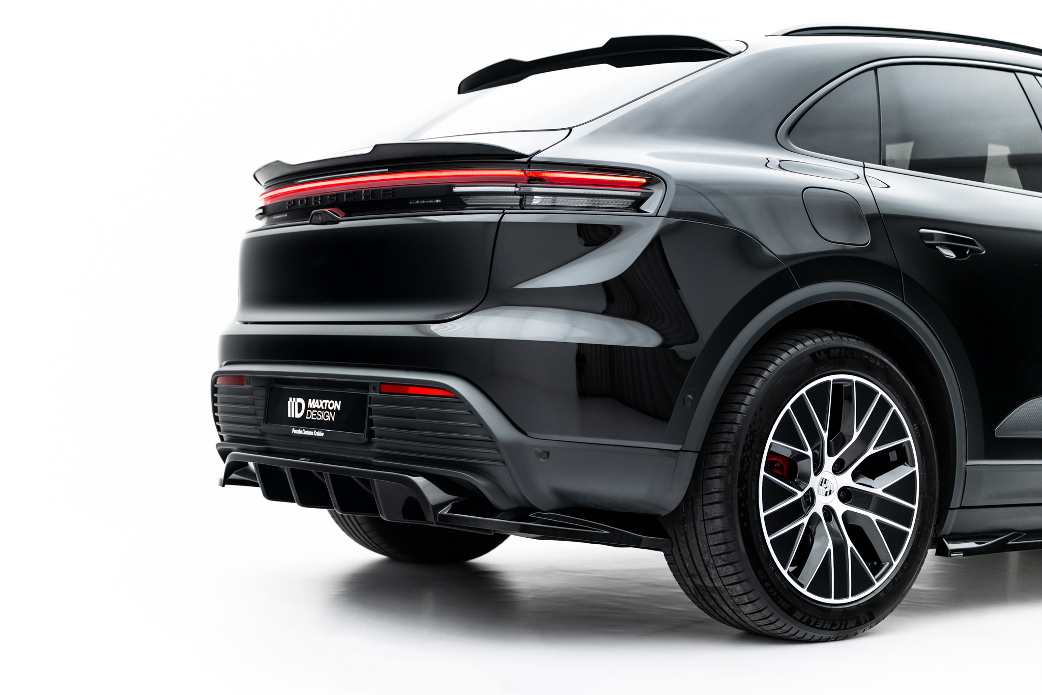 REAR SPLITTER (WITH VERTICAL BARS) SUITABLE FOR PORSCHE MACAN EV MK1 – MAXTON DESIGN - 4