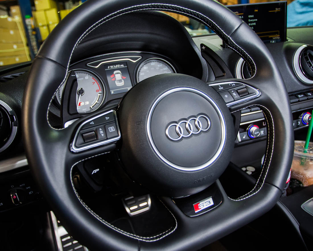 AGENCY POWER PADDLE SHIFTER EXTENSIONS BLACK AUDI ALL MODELS - 5