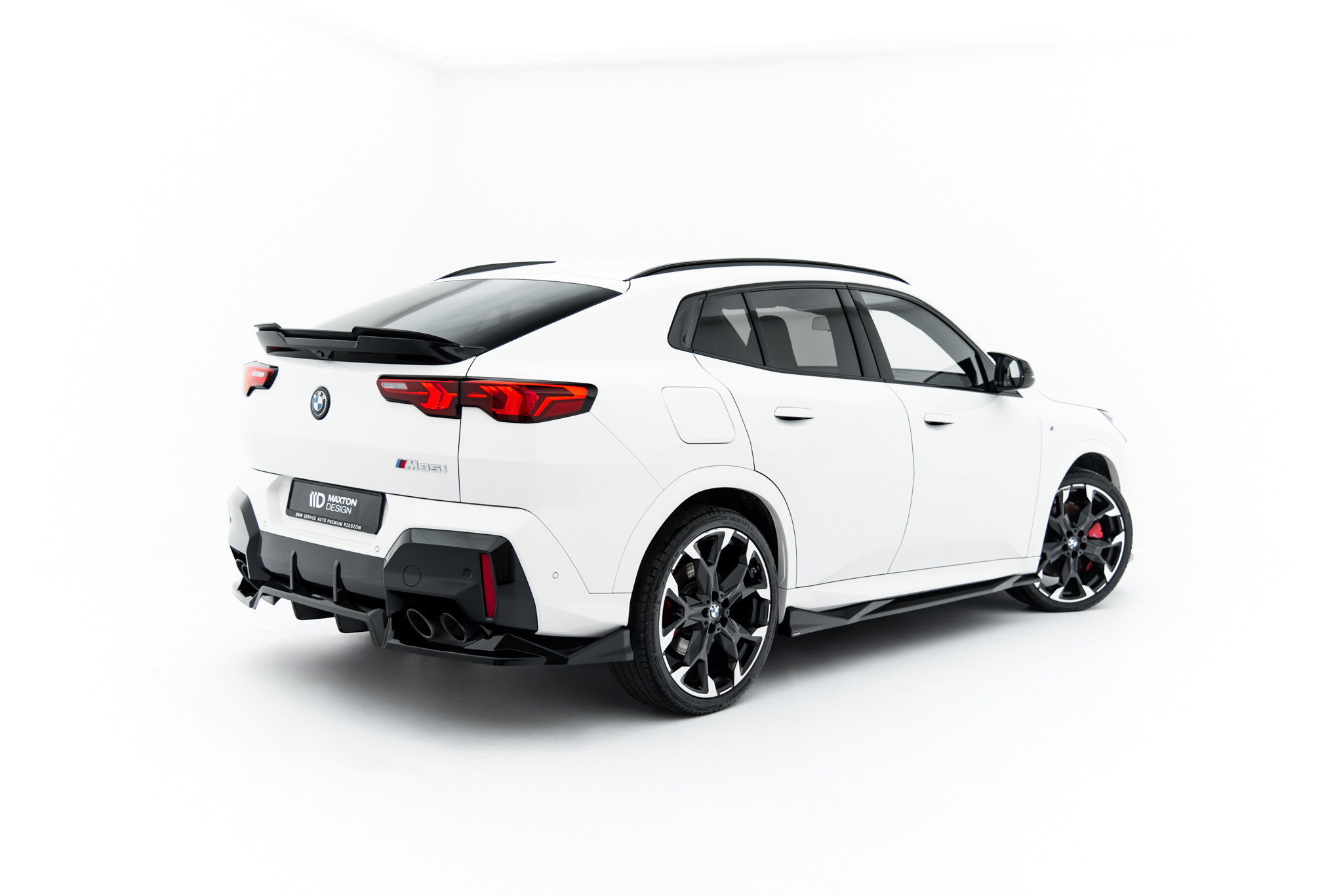 REAR SPLITTER (WITH VERTICAL BARS) SUITABLE FOR BMW X2 M35I U10 – MAXTON DESIGN