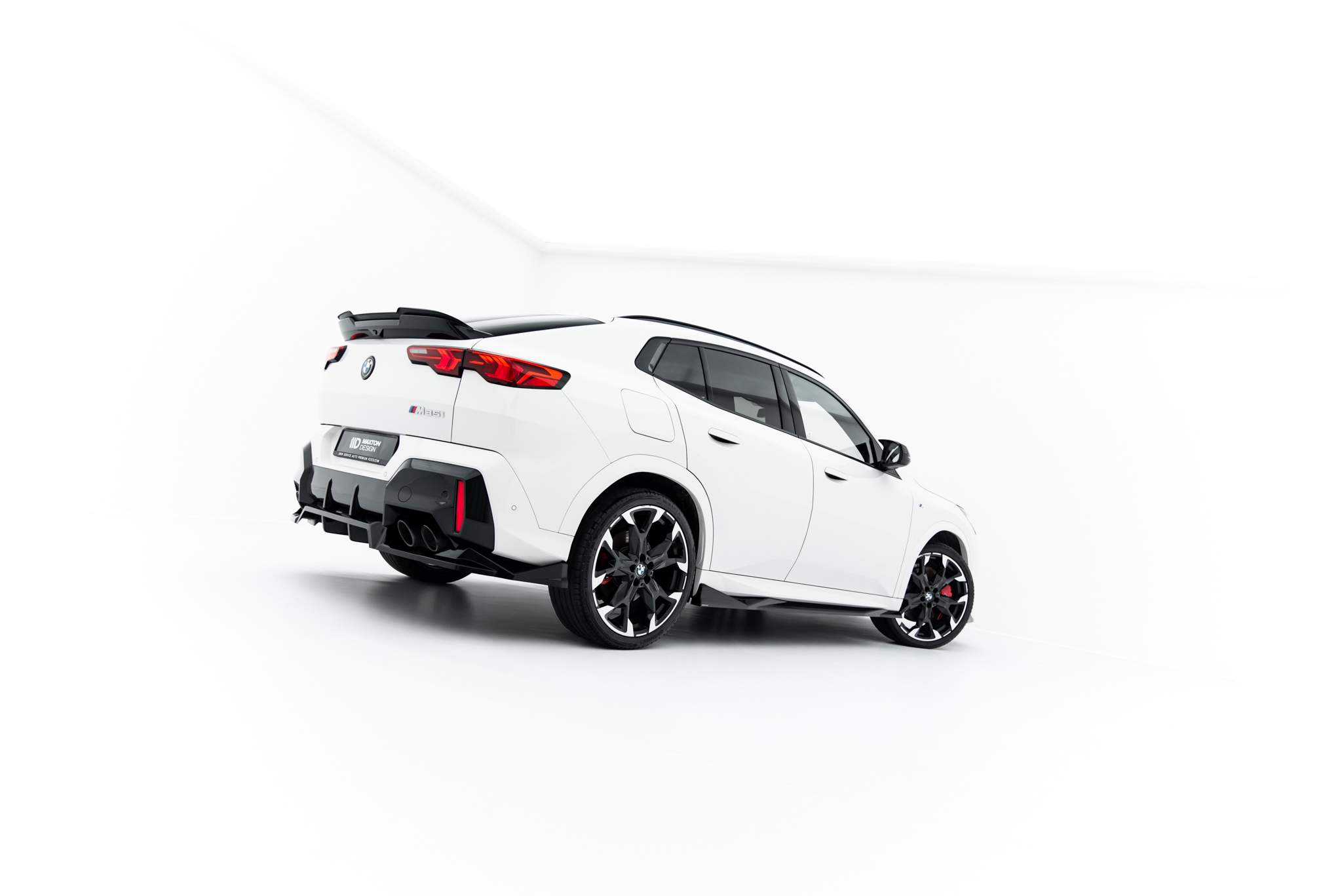 REAR SPLITTER (WITH VERTICAL BARS) SUITABLE FOR BMW X2 M35I U10 – MAXTON DESIGN - 7