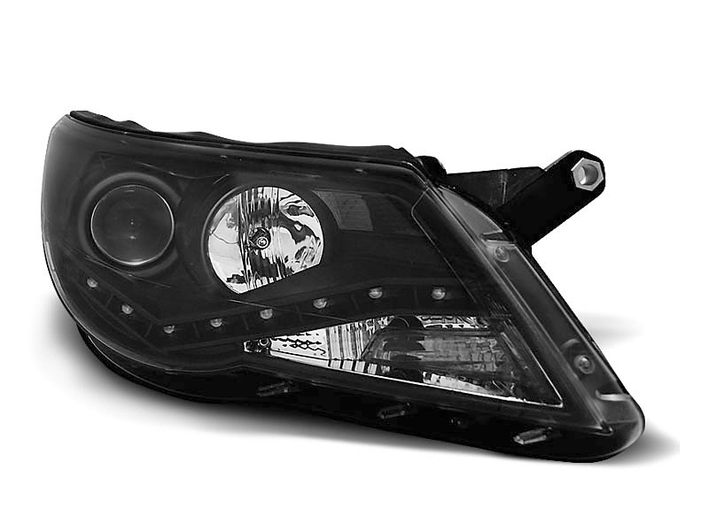HEADLIGHTS VW TIGUAN 10.07-11 DAYLIGHT BLACK