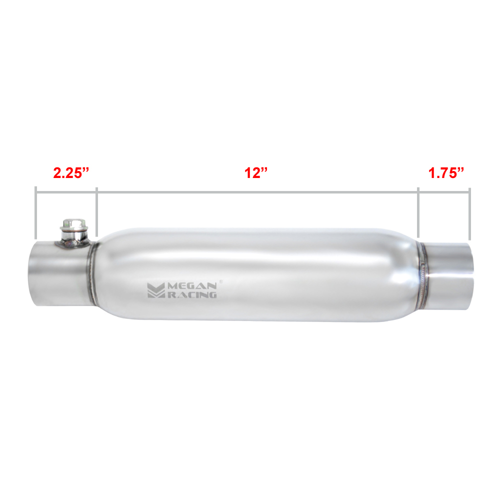 UNIVERSAL 2.4 INCH STAINLESS CAT CONVERTOR MEGAN RACING - 2