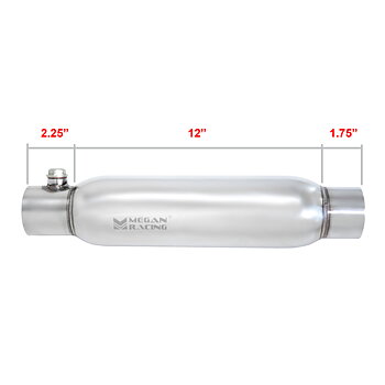 UNIVERSAL 2.4 INCH STAINLESS CAT CONVERTOR MEGAN RACING