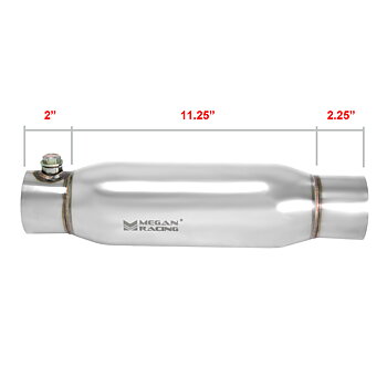UNIVERSAL 3 INCH STAINLESS CAT CONVERTOR MEGAN RACING