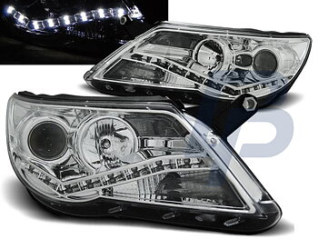 HEADLIGHTS VW TIGUAN 10.07-11 DAYLIGHT CHROME