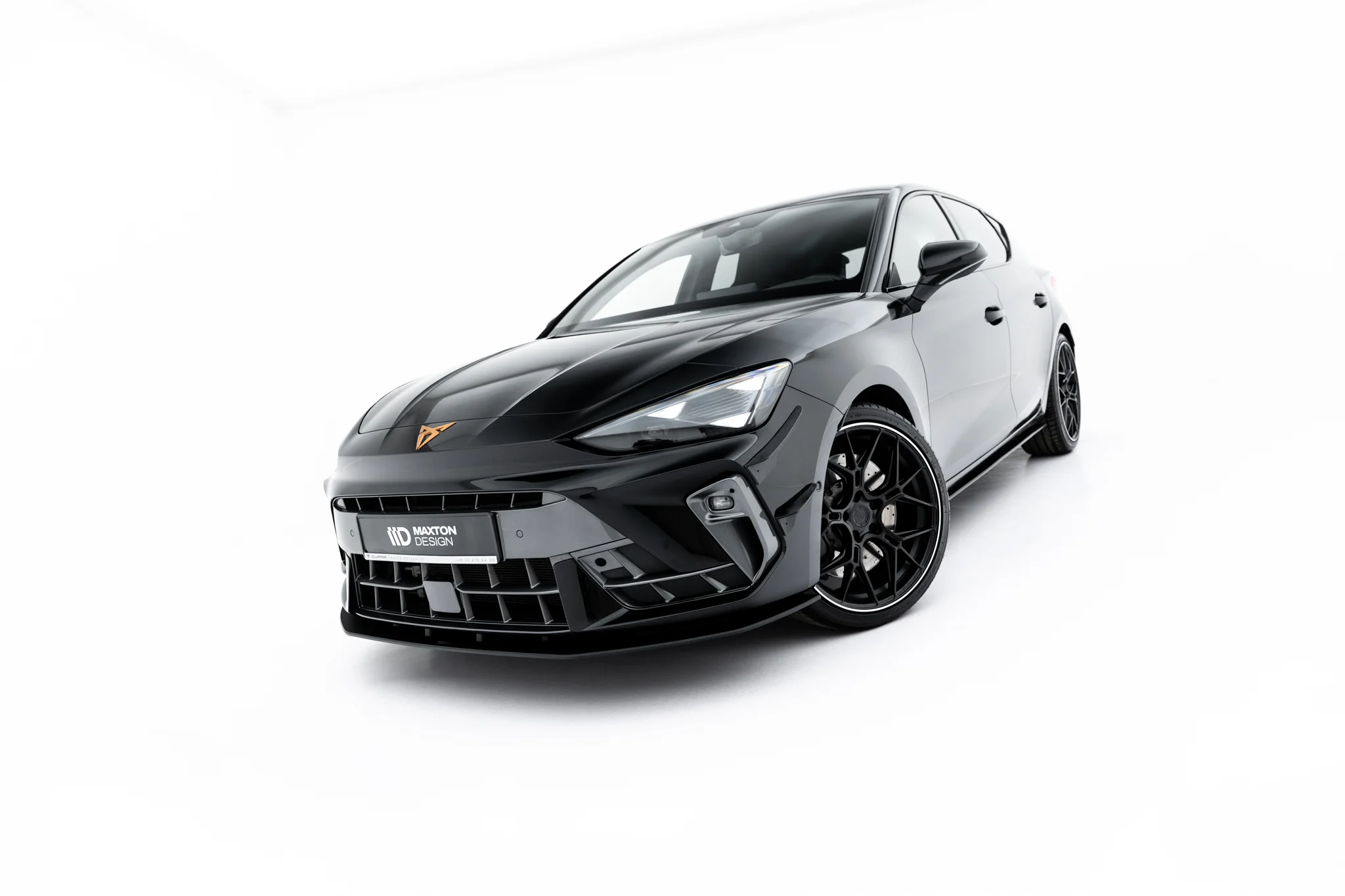 STREET PRO FRONT SPLITTER SUITABLE FOR CUPRA LEON HATCHBACK MK1 FACELIFT – MAXTON DESIGN - 4