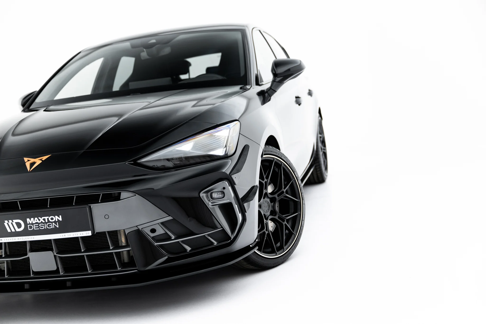 STREET PRO FRONT SPLITTER SUITABLE FOR CUPRA LEON HATCHBACK MK1 FACELIFT – MAXTON DESIGN - 6