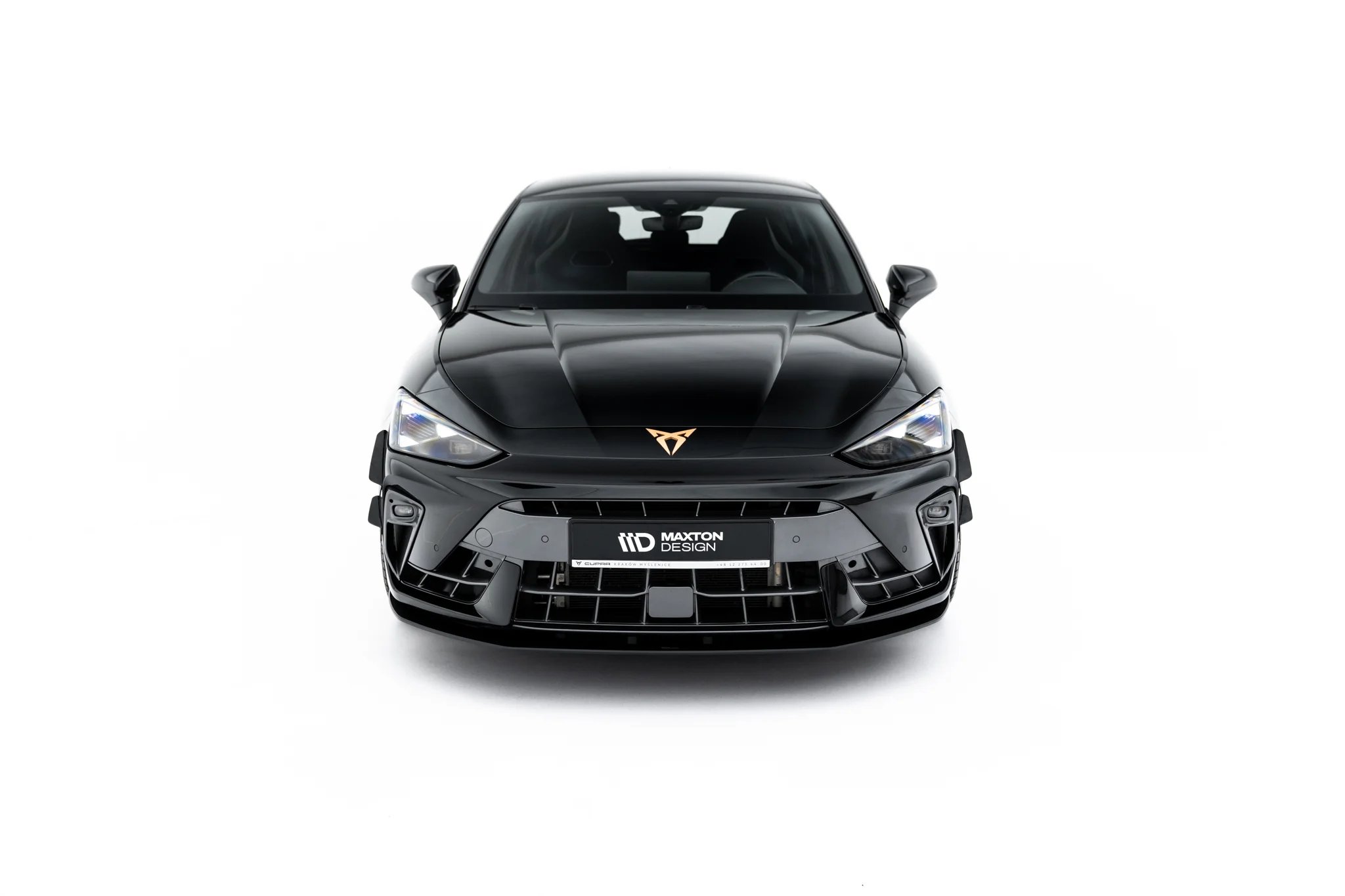 STREET PRO FRONT SPLITTER SUITABLE FOR CUPRA LEON HATCHBACK MK1 FACELIFT – MAXTON DESIGN - 2