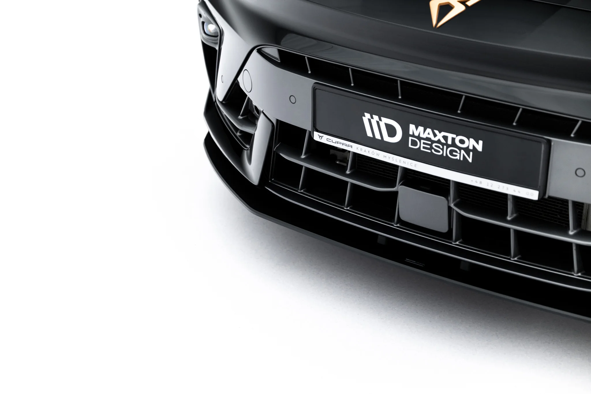 STREET PRO FRONT SPLITTER SUITABLE FOR CUPRA LEON HATCHBACK MK1 FACELIFT – MAXTON DESIGN
