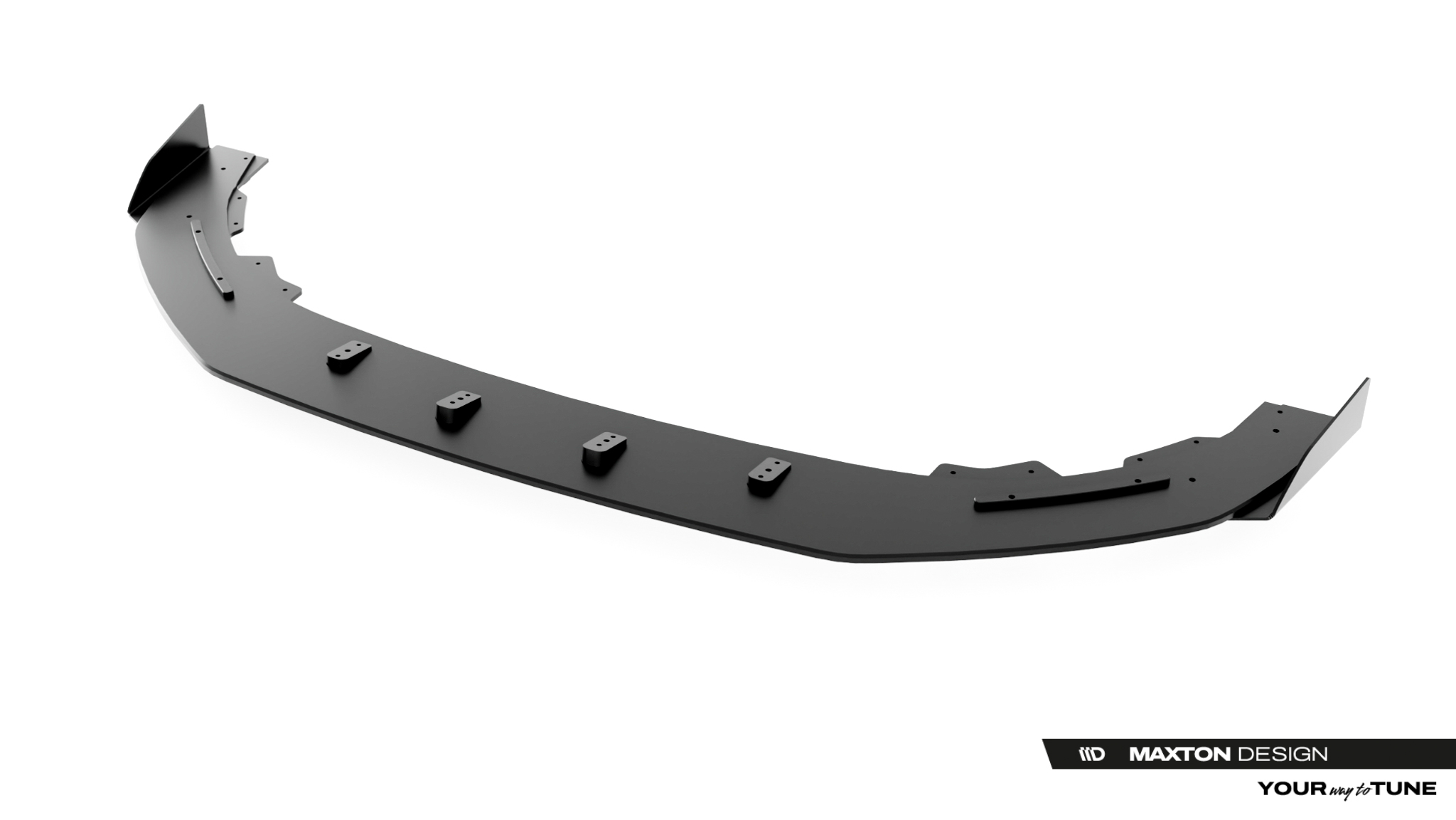 STREET PRO FRONT SPLITTER + FLAPS SUITABLE FOR CUPRA LEON HATCHBACK MK1 FACELIFT – MAXTON DESIGN - 7