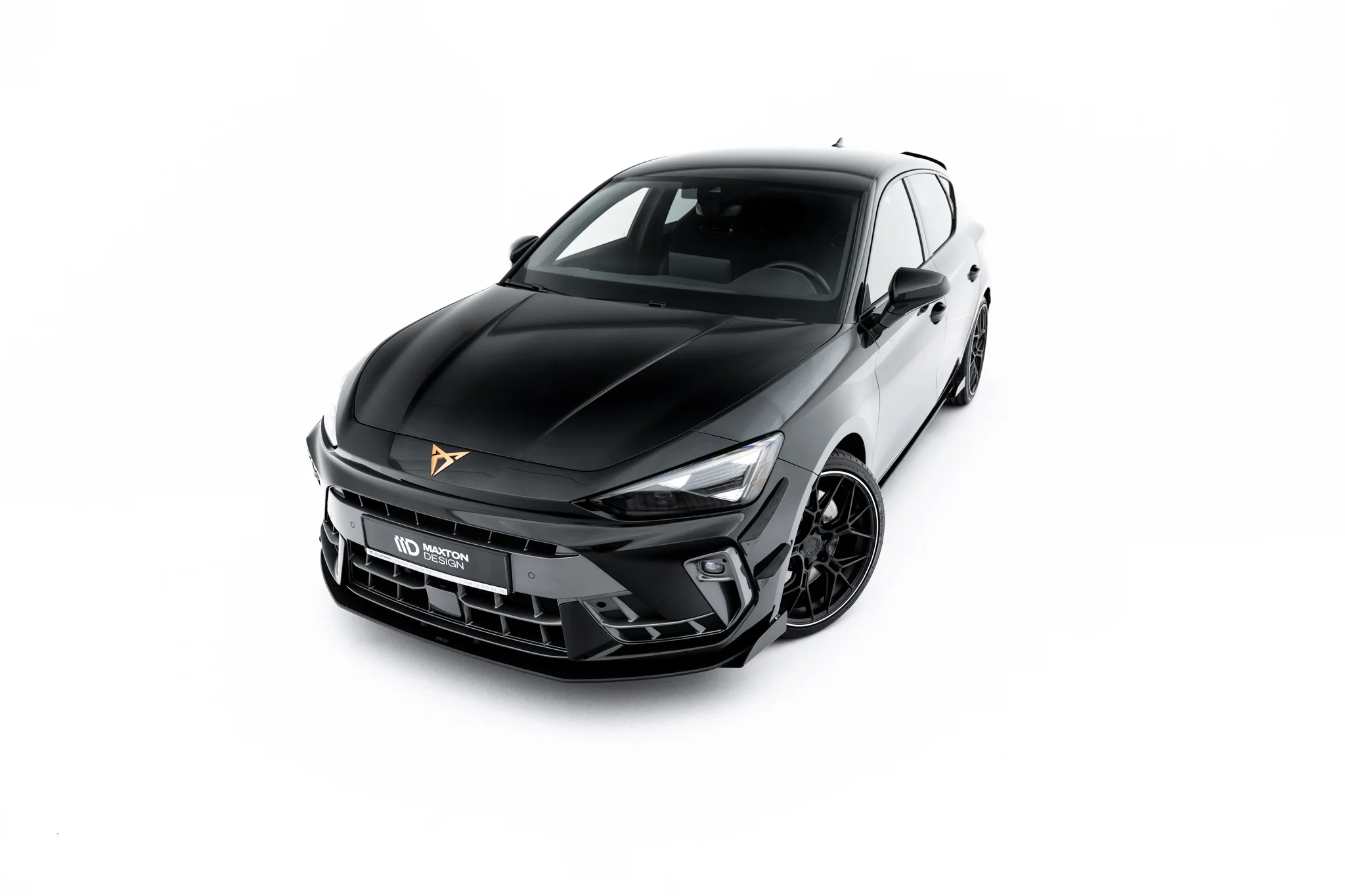 STREET PRO FRONT SPLITTER + FLAPS SUITABLE FOR CUPRA LEON HATCHBACK MK1 FACELIFT – MAXTON DESIGN - 8