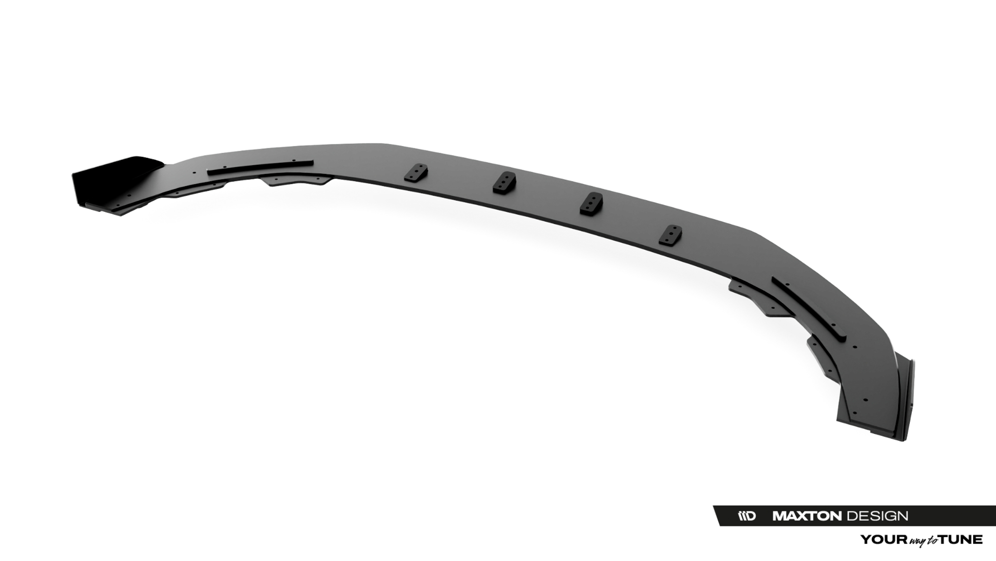 STREET PRO FRONT SPLITTER + FLAPS SUITABLE FOR CUPRA LEON HATCHBACK MK1 FACELIFT – MAXTON DESIGN - 2