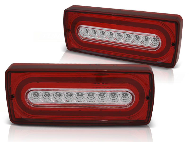 LED-BAKLYKTOR RÖD/VIT TILL MERCEDES W463 G-KLASS 1990-2012