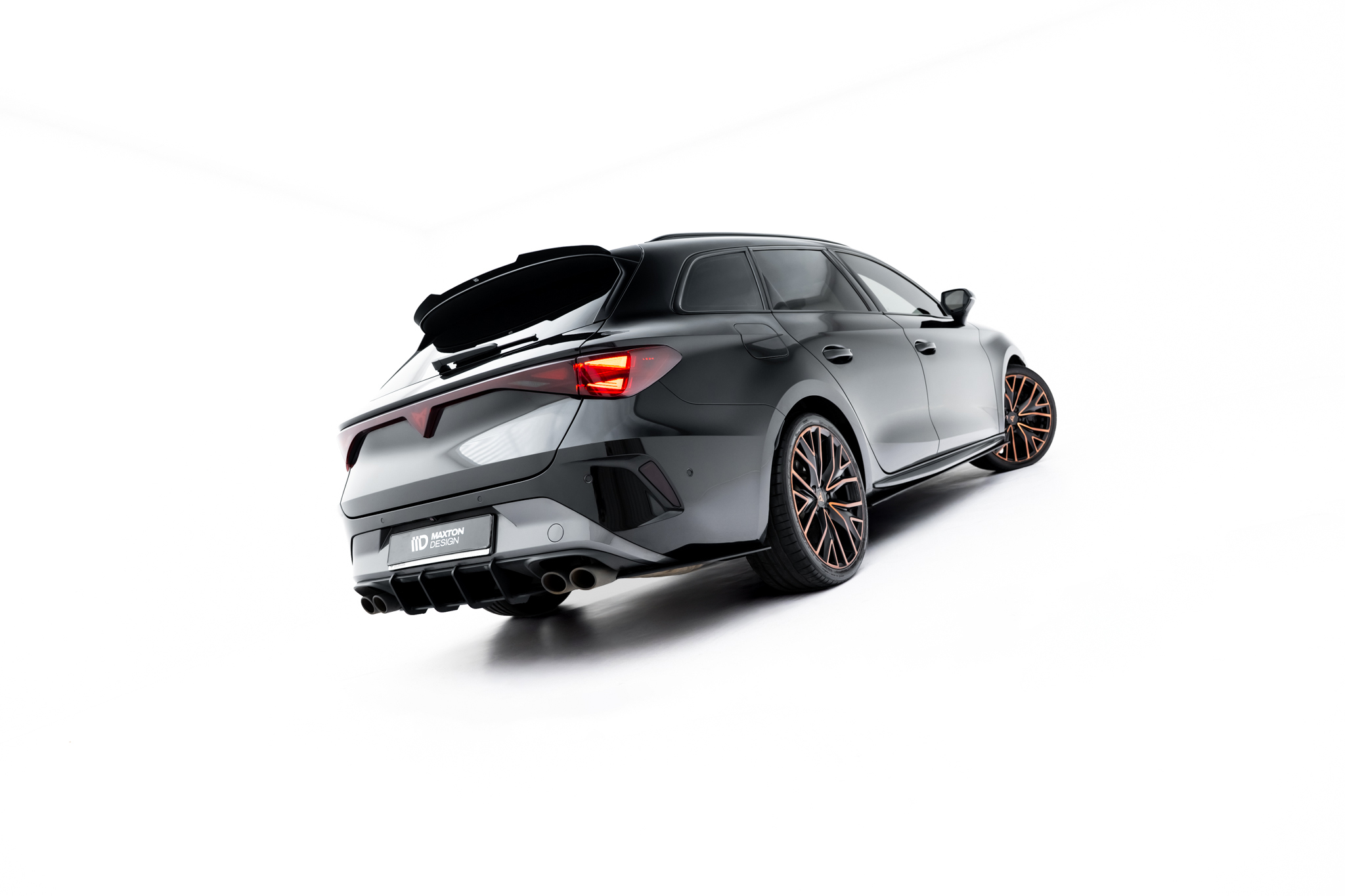 STREET PRO REAR SIDE SPLITTERS SUITABLE FOR CUPRA LEON ST MK1 FACELIFT – MAXTON DESIGN - 3