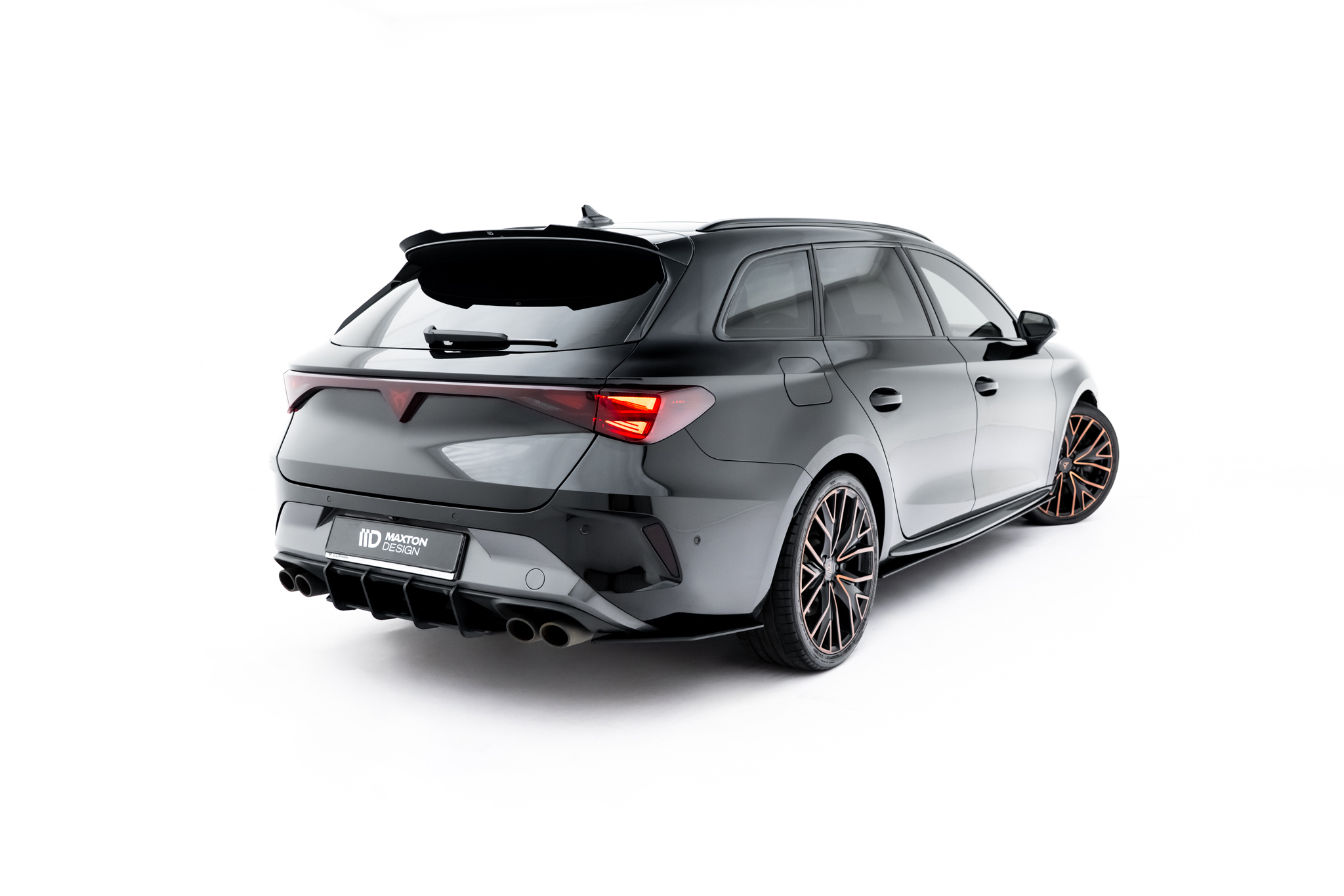 STREET PRO REAR SIDE SPLITTERS SUITABLE FOR CUPRA LEON ST MK1 FACELIFT – MAXTON DESIGN - 2