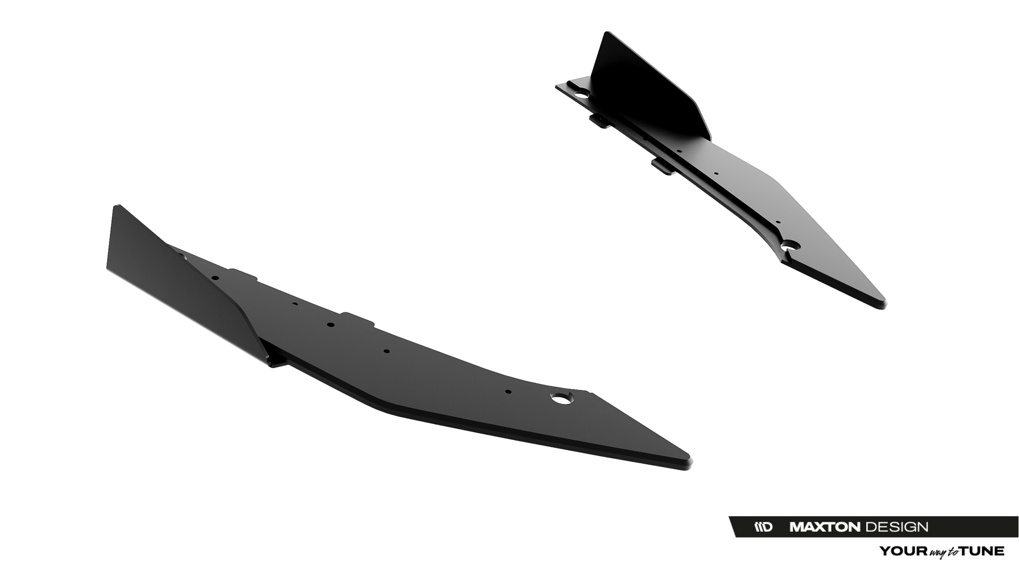 STREET PRO REAR SIDE SPLITTERS + FLAPS SUITABLE FOR CUPRA LEON ST MK1 FACELIFT – MAXTON DESIGN - 2