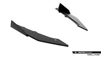 STREET PRO REAR SIDE SPLITTERS + FLAPS SUITABLE FOR CUPRA LEON ST MK1 FACELIFT – MAXTON DESIGN