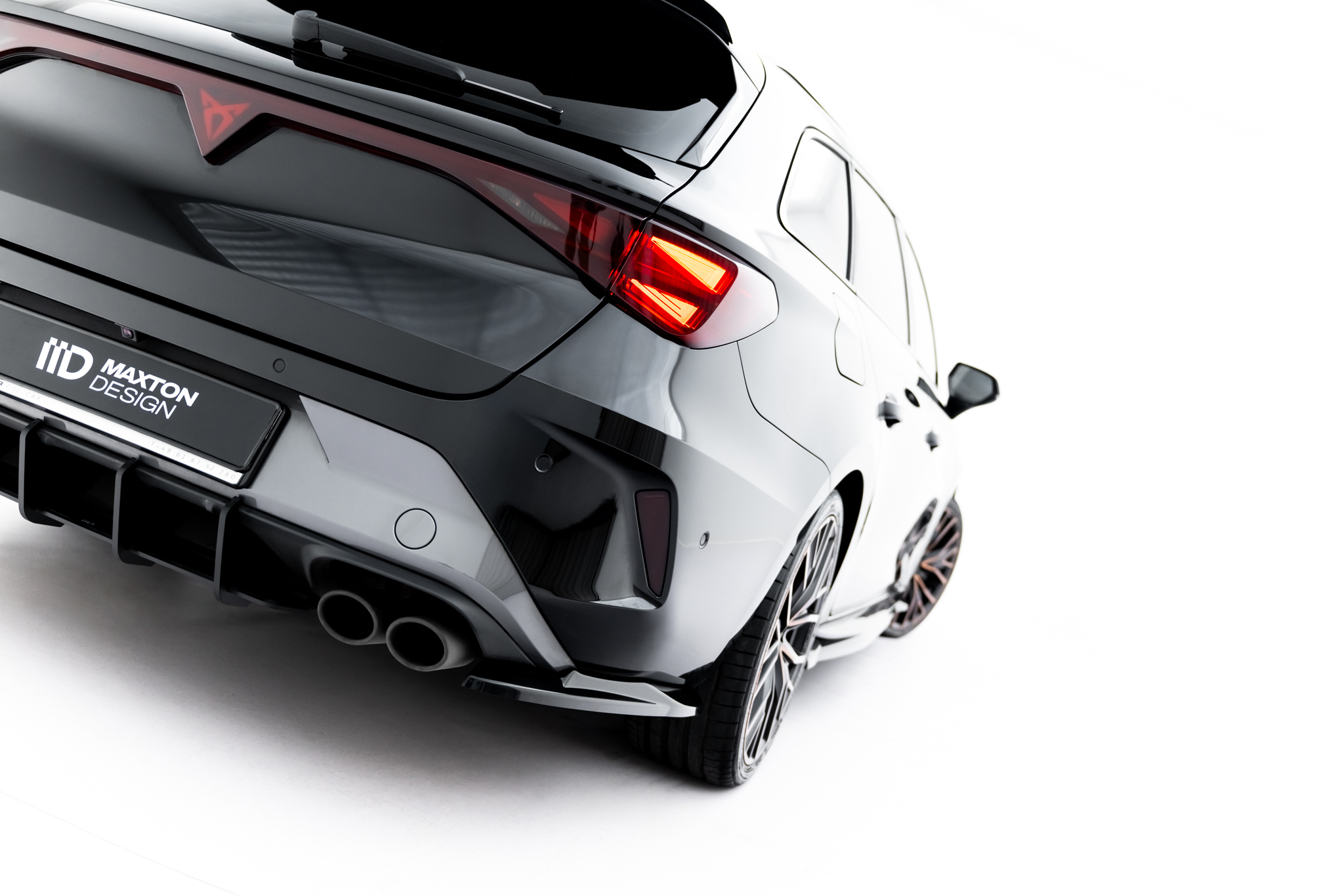REAR SIDE SPLITTERS V.4 SUITABLE FOR CUPRA LEON ST MK1 FACELIFT – MAXTON DESIGN - 2