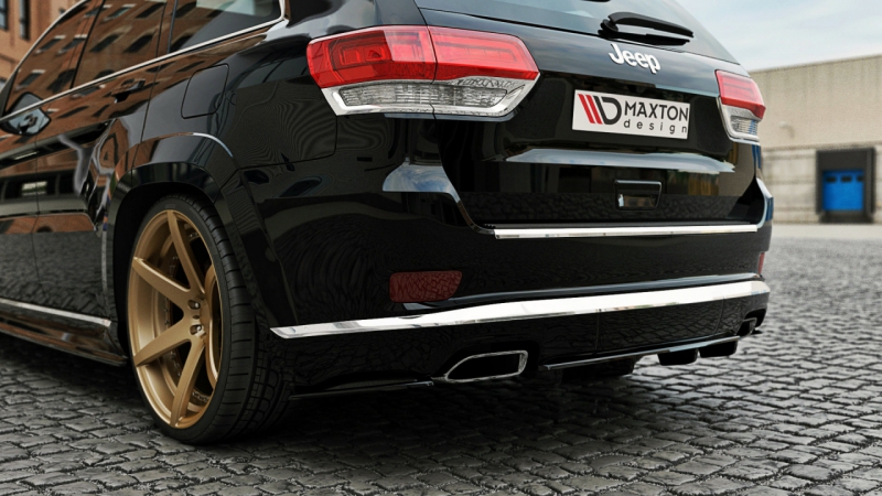 CENTRAL REAR SPLITTER JEEP GRAND CHEROKEE WK2 SUMMIT FACELIFT (WITH A VERTICAL BAR) - 2