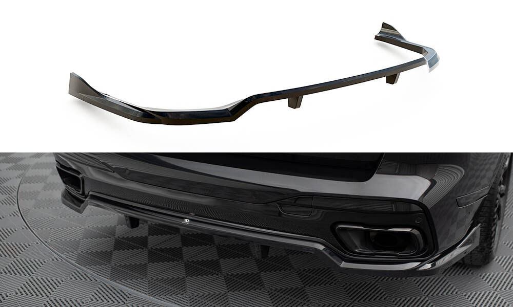 Central Rear Splitter (Vertical Bars) BMW X7 M-Pack G07 Facelift