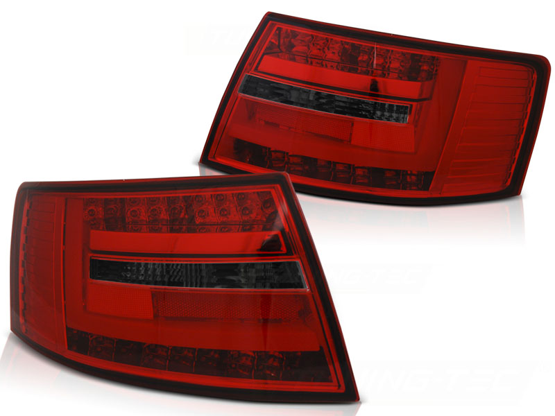 LED-BAKLYKTOR RÖD/TONAD TILL AUDI A6 C6 SEDAN 2004-2008 7-PIN