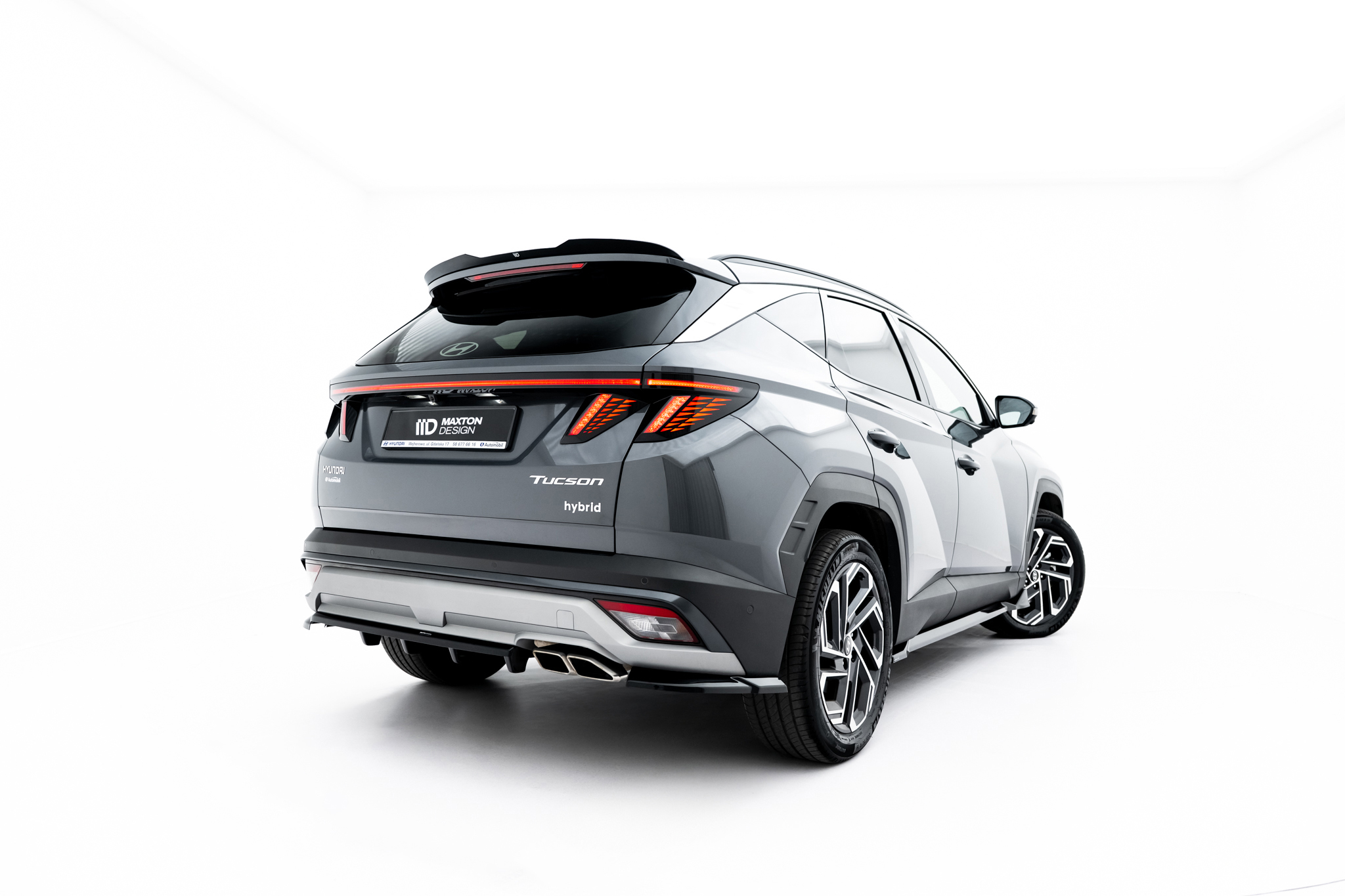 REAR SPLITTER (WITH VERTICAL BARS) SUITABLE FOR HYUNDAI TUCSON MK4 FACELIFT – MAXTON DESIGN - 4