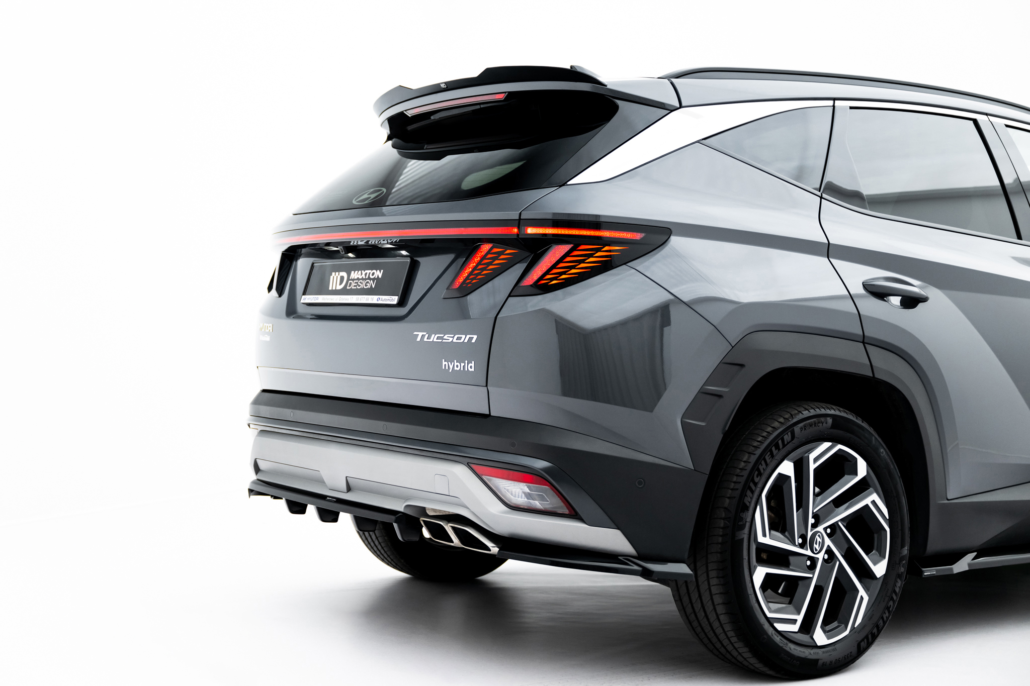 REAR SPLITTER (WITH VERTICAL BARS) SUITABLE FOR HYUNDAI TUCSON MK4 FACELIFT – MAXTON DESIGN - 5