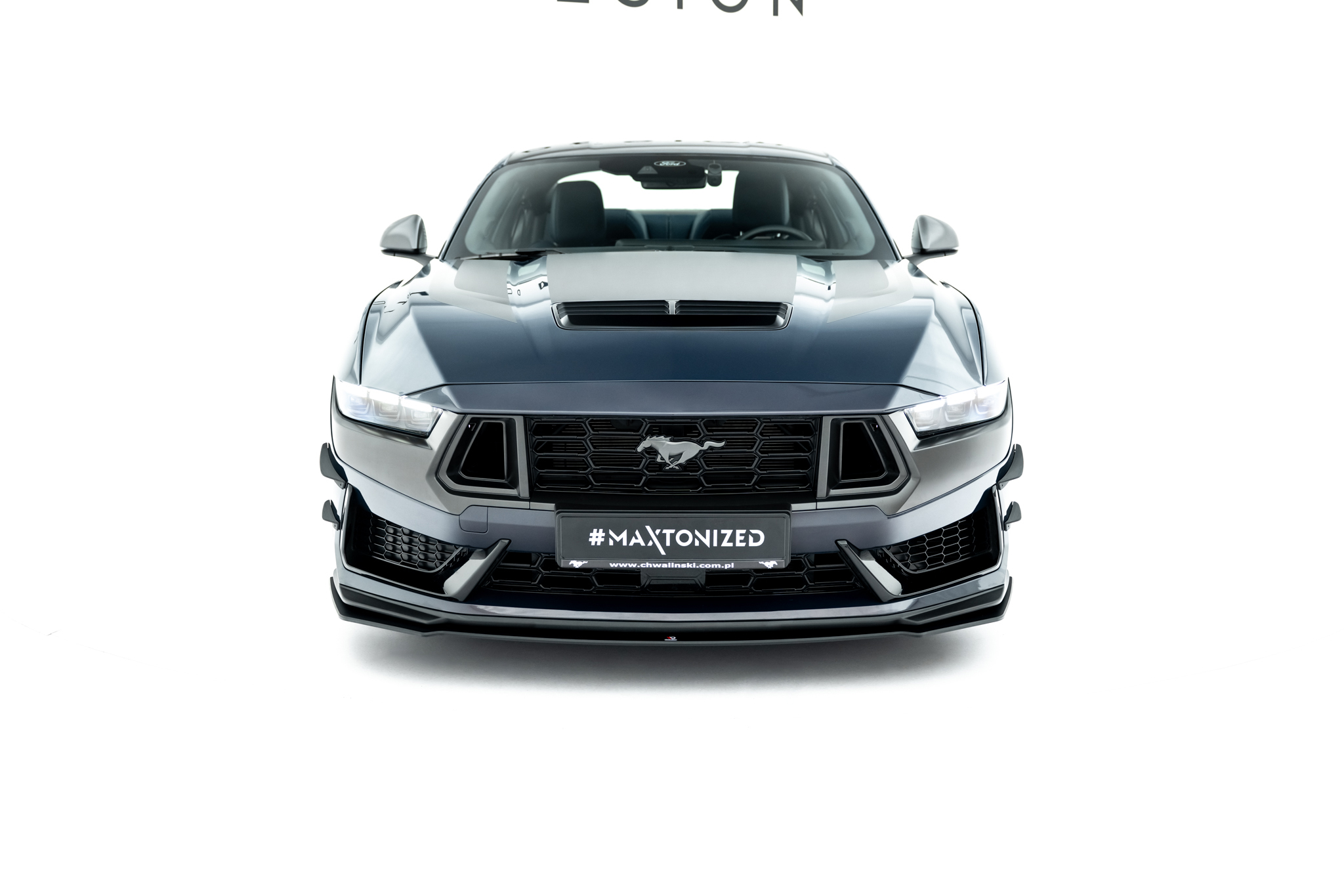 STREET PRO FRONT SPLITTER SUITABLE FOR FORD MUSTANG DARK HORSE MK7 – MAXTON DESIGN