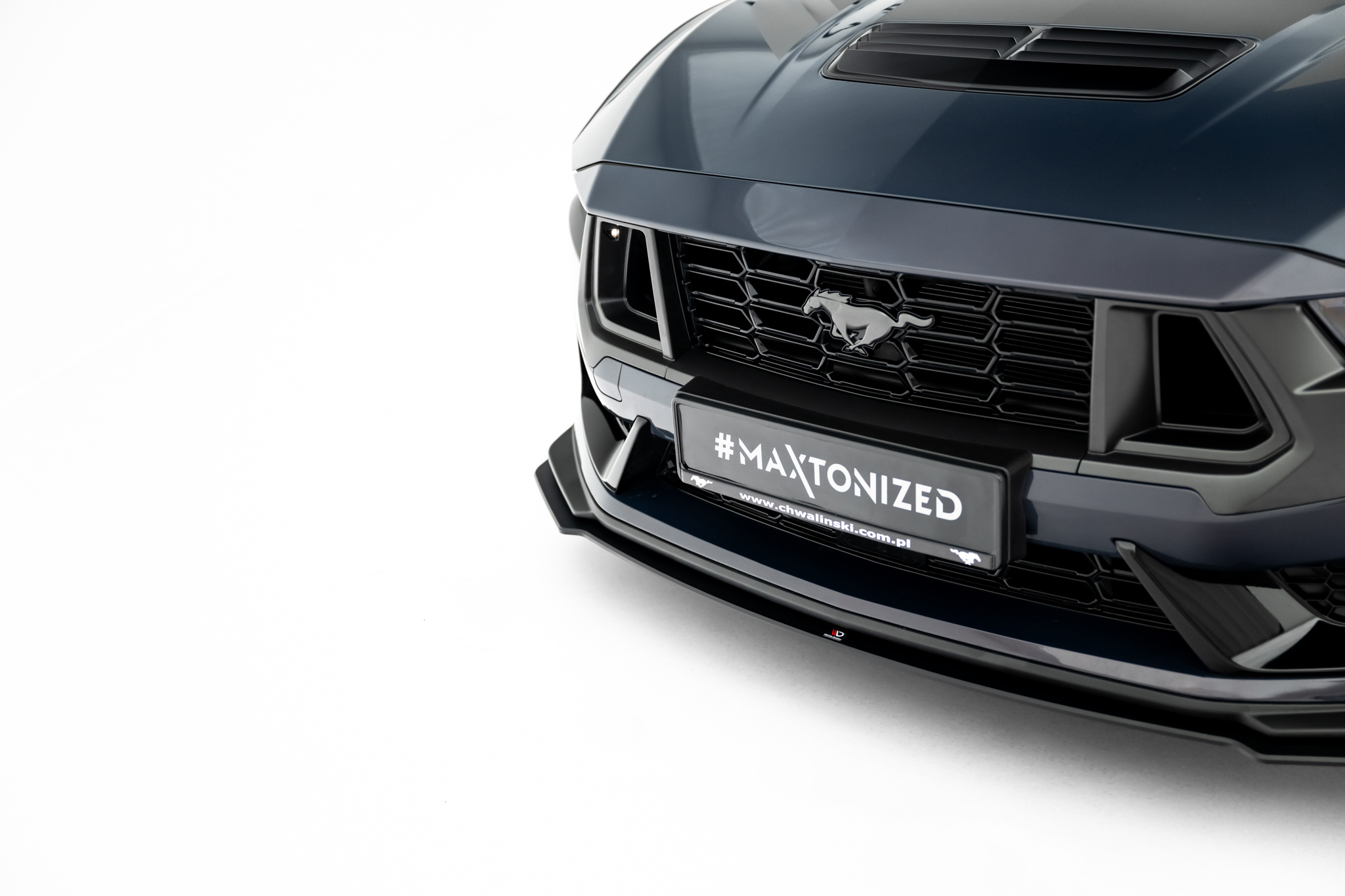 STREET PRO FRONT SPLITTER SUITABLE FOR FORD MUSTANG DARK HORSE MK7 – MAXTON DESIGN - 4