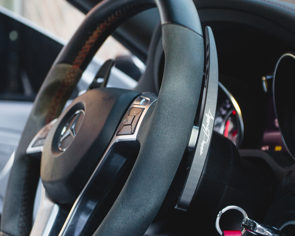 AGENCY POWER BIG BILLET PADDLE SHIFTER ADD-ONS TUNGSTEN MERCEDES BENZ AMG - 3