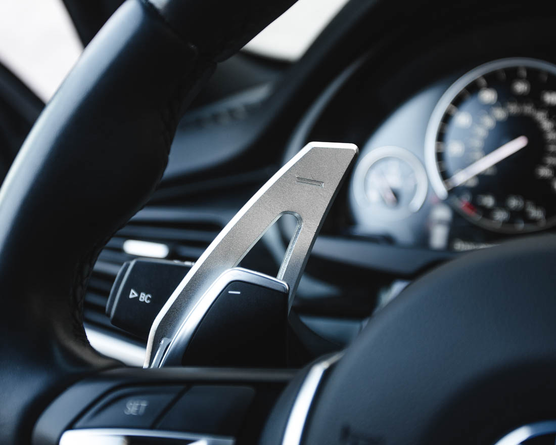 AGENCY POWER PADDEL SHIFTER FÖRLÄNGARE BRIGHT SILVER BMW F SERIES NON M CARS - 5