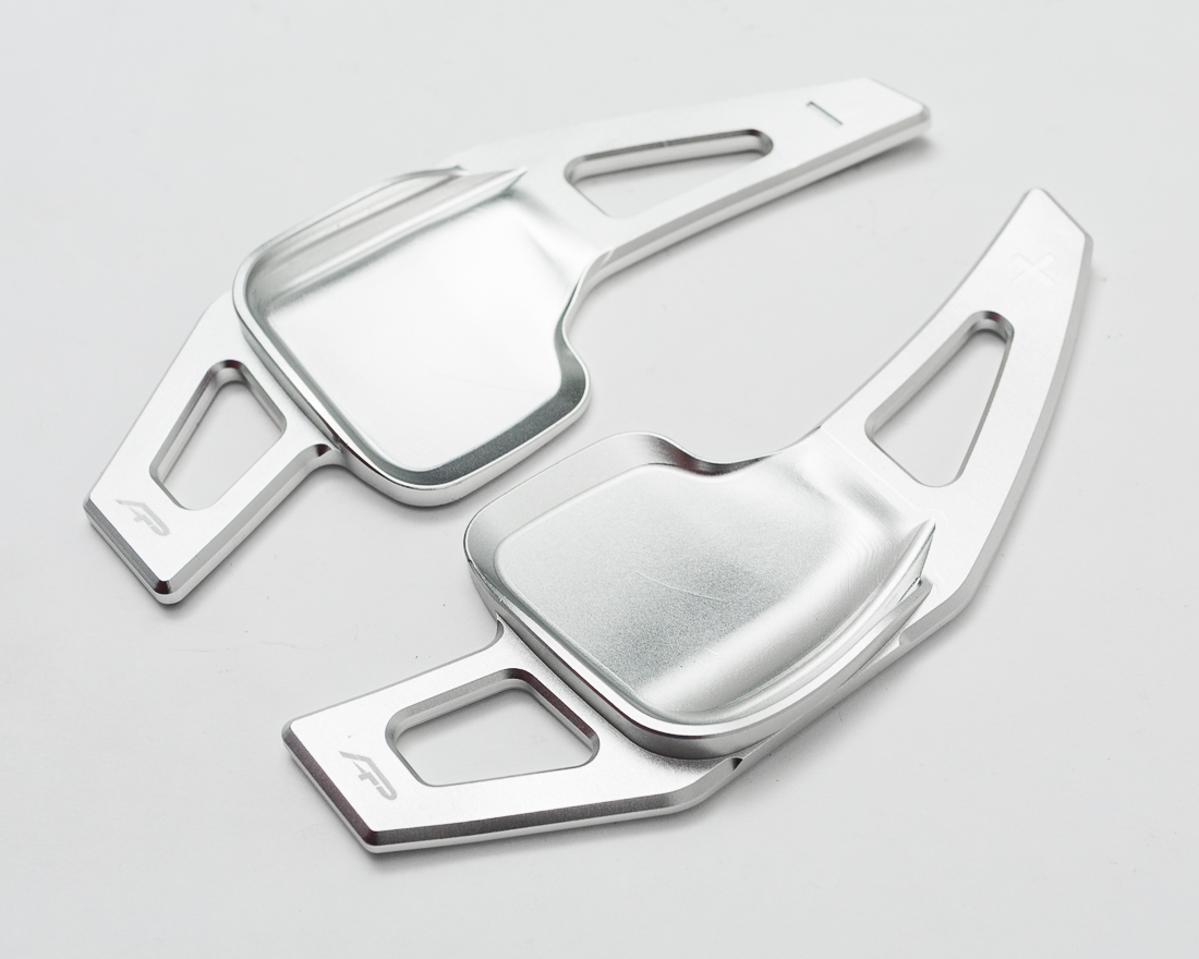 AGENCY POWER PADDEL SHIFTER FÖRLÄNGARE BRIGHT SILVER BMW F SERIES NON M CARS - 3