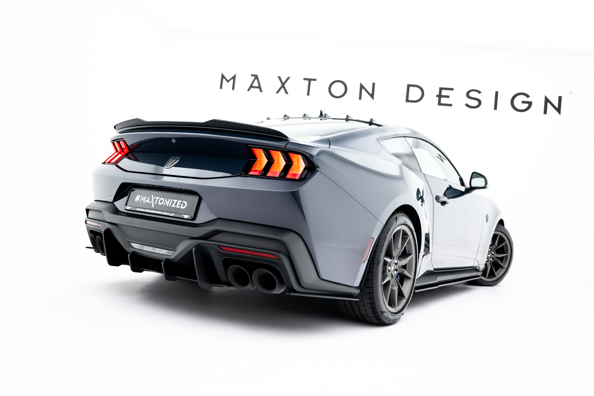 STREET PRO REAR SIDE SPLITTERS SUITABLE FOR FORD MUSTANG DARK HORSE MK7 – MAXTON DESIGN - 2