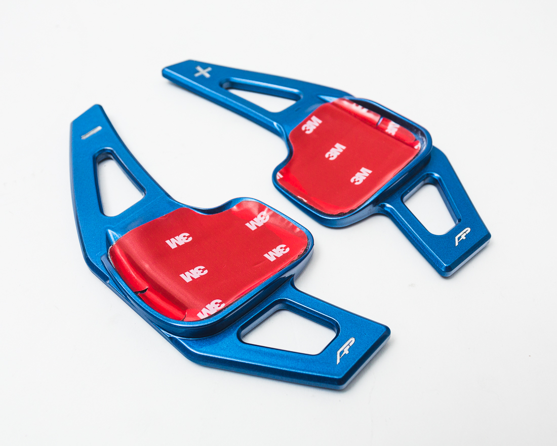 AGENCY POWER PADDLE SHIFTER EXTENSIONS ESTORIL BLUE BMW F SERIES NON M CARS - 2