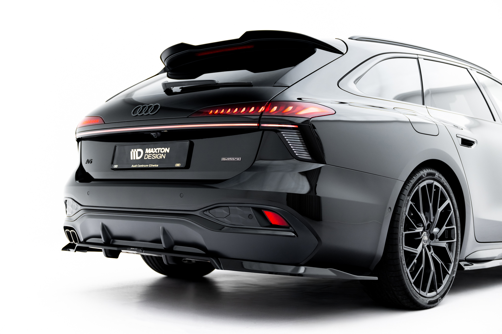 REAR SPLITTER (WITH VERTICAL BARS) V.1 SUITABLE FOR AUDI A6 S-LINE C9 – MAXTON DESIGN - 2