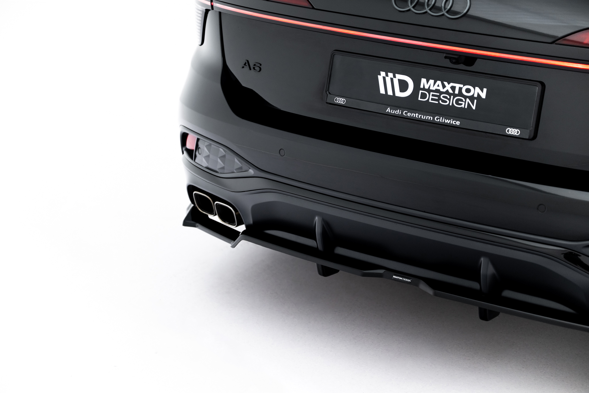 REAR SPLITTER (WITH VERTICAL BARS) V.1 SUITABLE FOR AUDI A6 S-LINE C9 – MAXTON DESIGN - 4