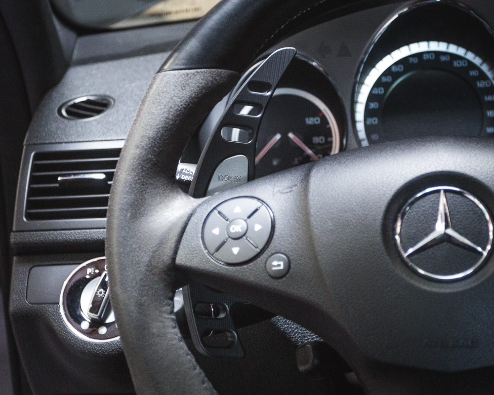 AGENCY POWER BIG BILLET PADDLE SHIFTER ADD-ONS SHADOW GRAY MERCEDES BENZ AMG - 3