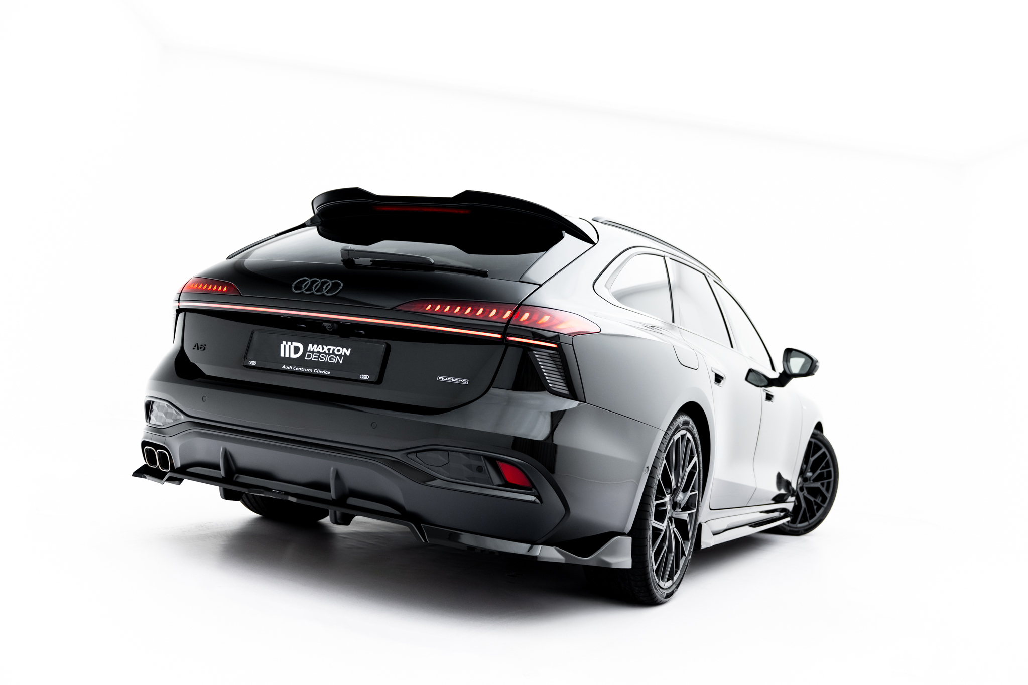 REAR SPLITTER (WITH VERTICAL BARS) V.2 SUITABLE FOR AUDI A6 S-LINE C9 – MAXTON DESIGN