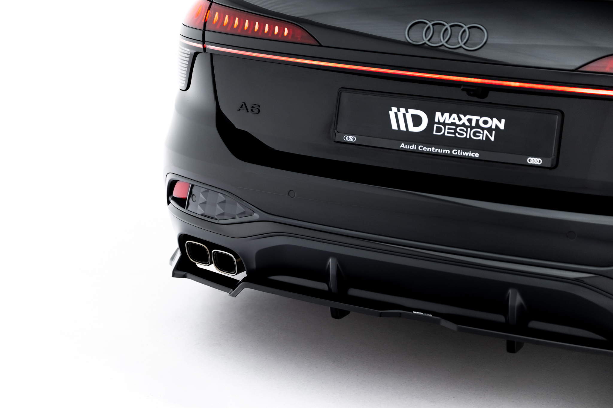 REAR SPLITTER (WITH VERTICAL BARS) V.2 SUITABLE FOR AUDI A6 S-LINE C9 – MAXTON DESIGN - 5
