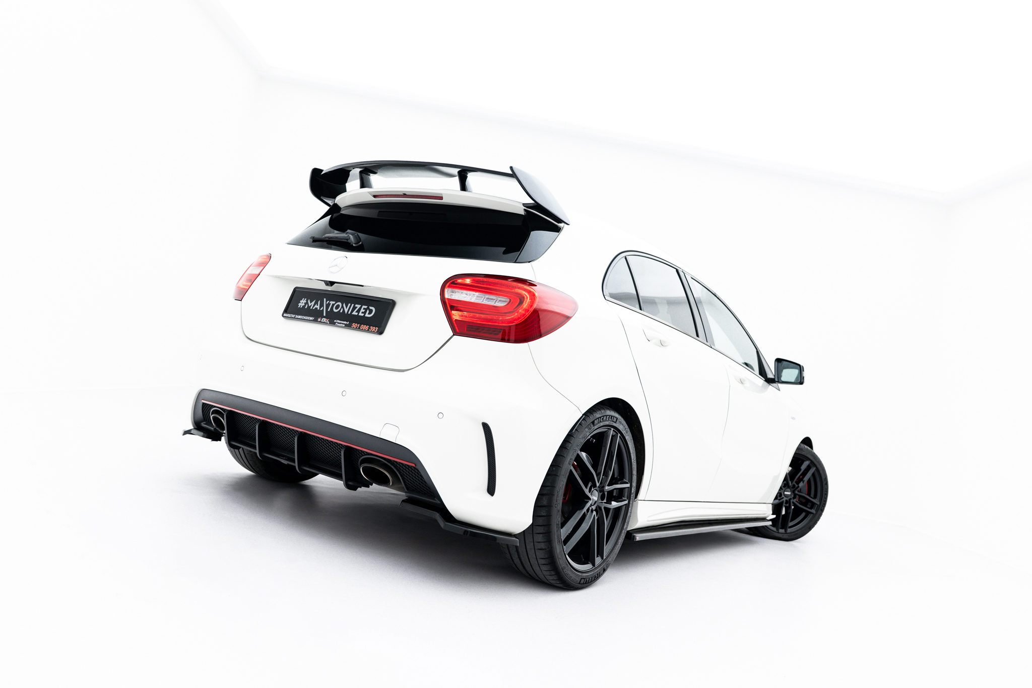 STREET PRO REAR DIFFUSER SUITABLE FOR MERCEDES-BENZ A AMG-LINE W176 – MAXTON DESIGN
