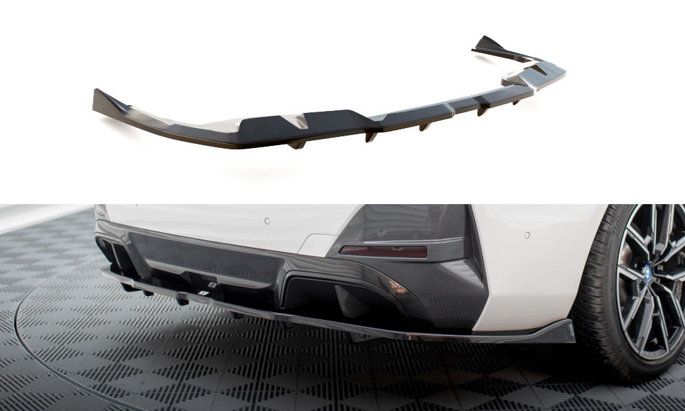 Central Rear Splitter (Vertical Bars) V.2 BMW i4 M-Pack G26
