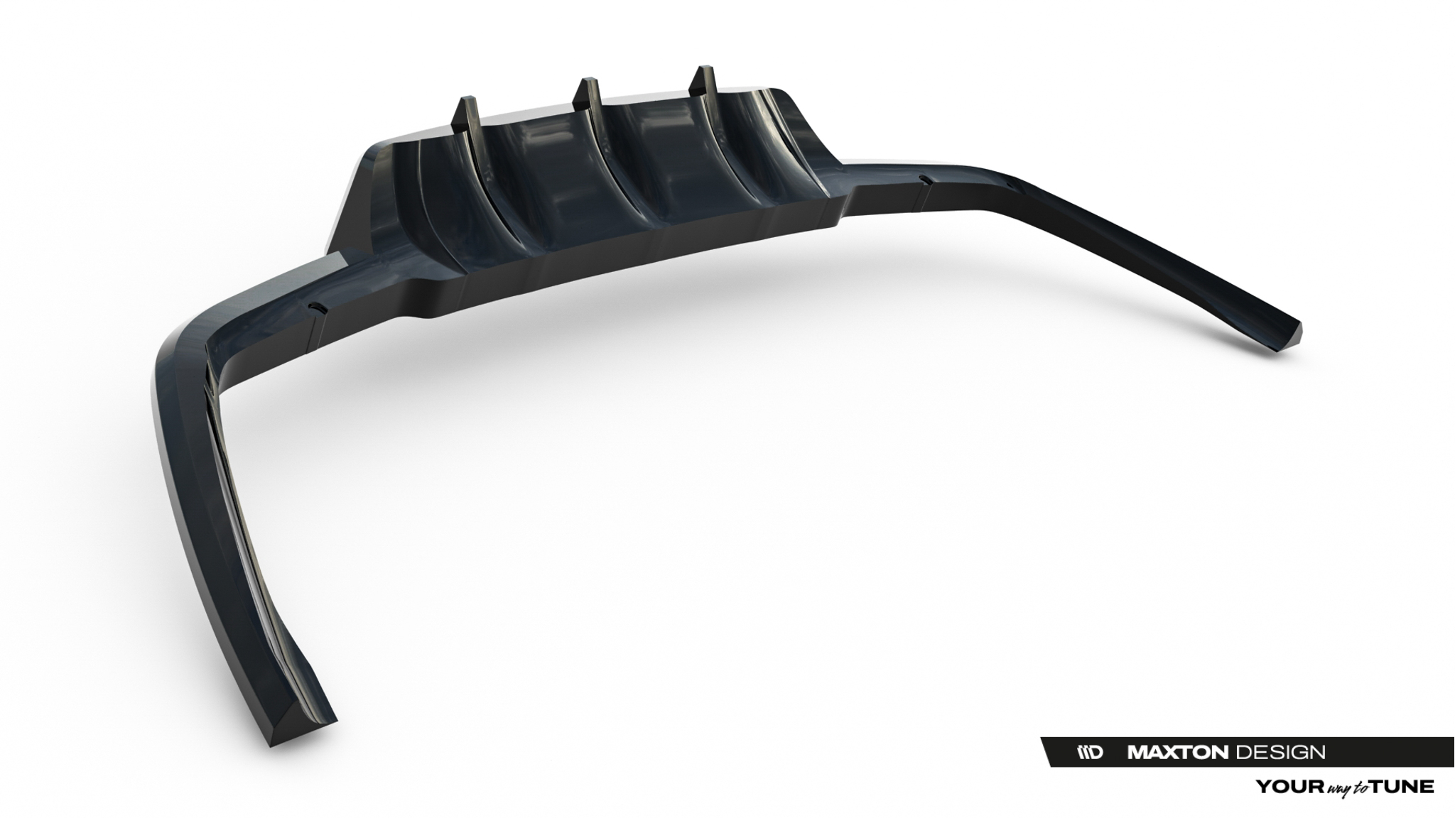 REAR SPLITTER (WITH VERTICAL BARS) V.3 SUITABLE FOR LAND ROVER RANGE ROVER VELAR R-DYNAMIC MK1 – MAXTON DESIGN - 6