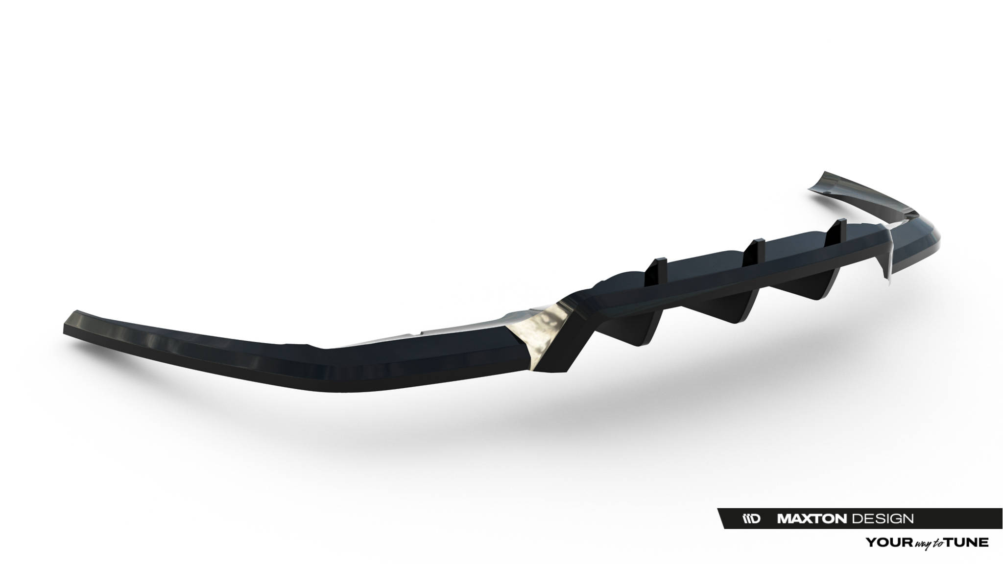 REAR SPLITTER (WITH VERTICAL BARS) V.3 SUITABLE FOR LAND ROVER RANGE ROVER VELAR R-DYNAMIC MK1 – MAXTON DESIGN - 2